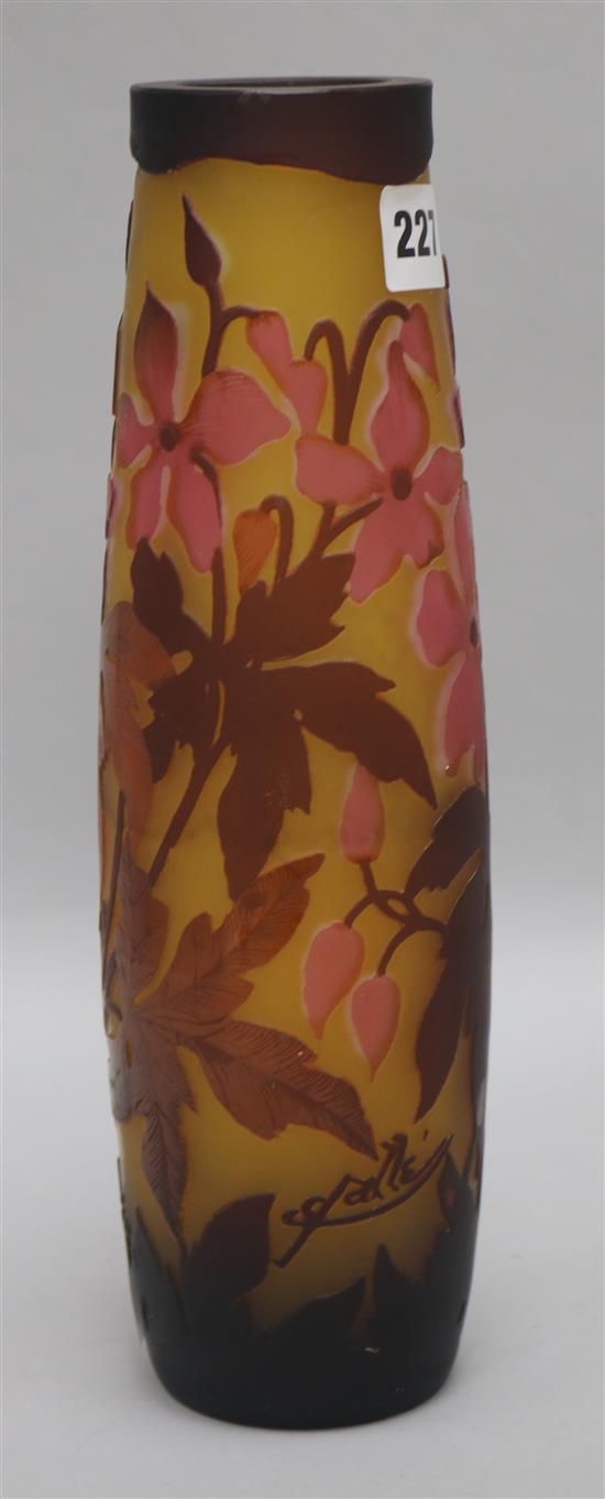 A Galle style vase